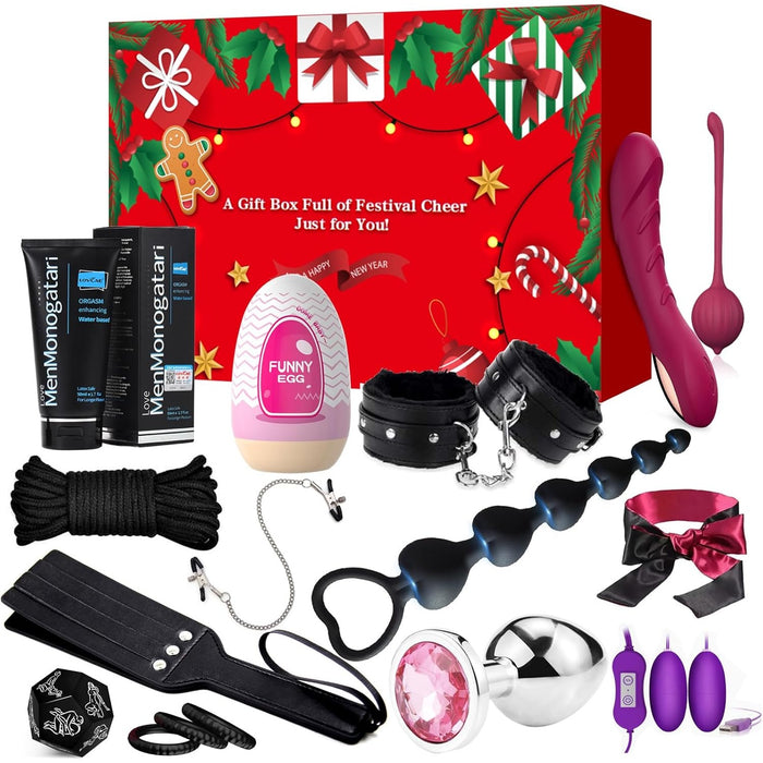 Эротический подарочный набор из 13 предметов с сильной присоской для пар и одиночек 2025