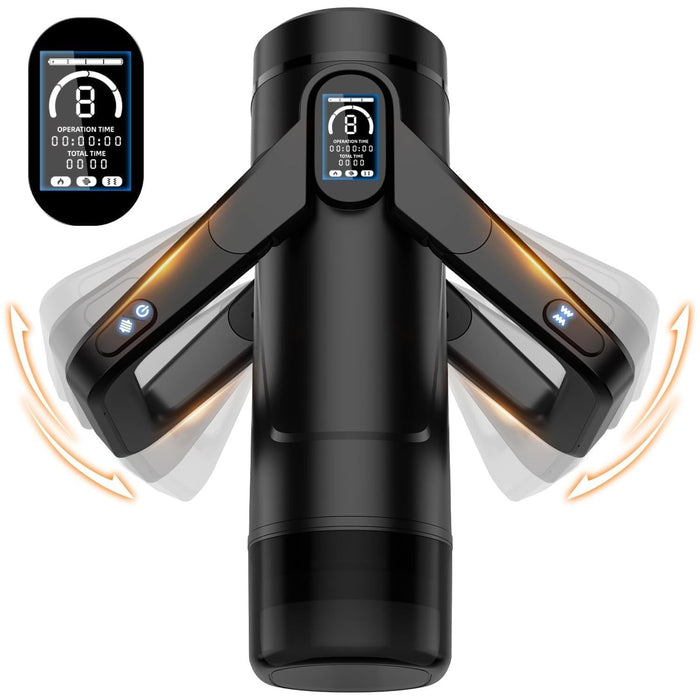 Мастурбатор для мужчин с 81 режимом, 3D реалистичной вагиной и LCD-дисплеем