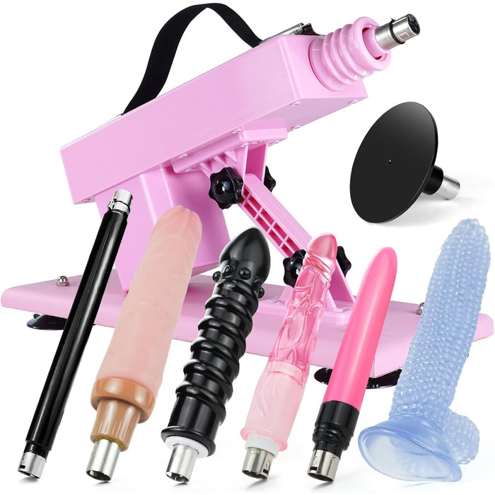 Automātiskā Seksa Mašīna Sievietēm un Vīriešiem ar Regulējamu Leņķi un Ātrumu