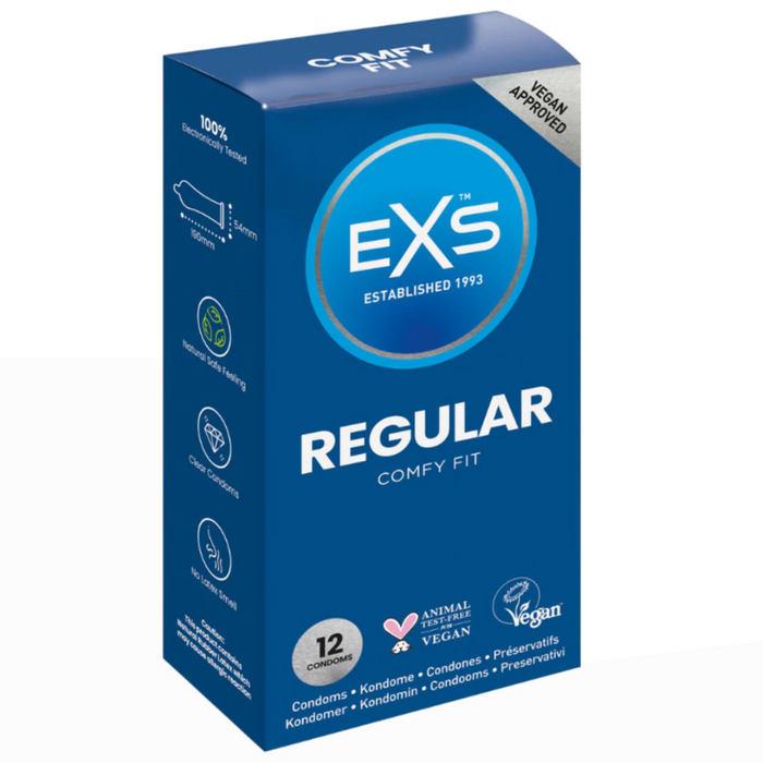 EXS Regular Comfy Fit - standarta izmēra prezervatīvi