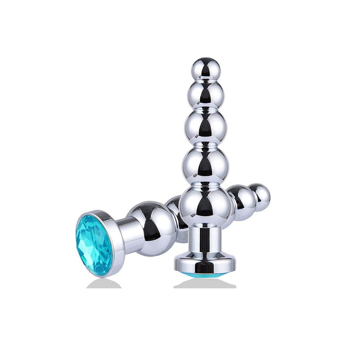 Элегантный Анальный Плаг из Нержавеющей Стали с 5 Шариками для Интимных Моментов