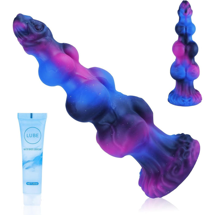 22,5 см большой реалистичный силиконовый монстр-дилдо с толстым G-точкой и сильной присоской