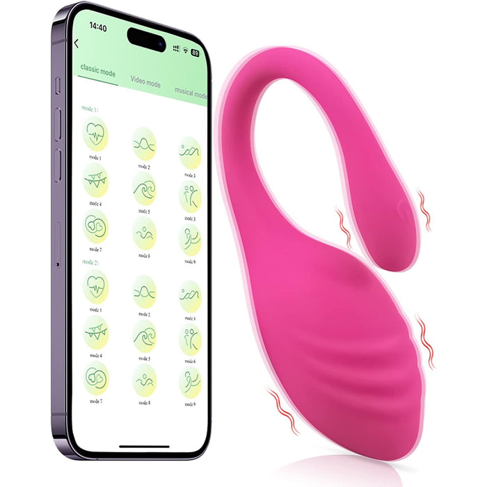Vibrējošs olu vibrators ar Bluetooth lietotni un 9 vibrācijas režīmiem sievietēm