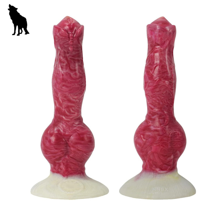 Reālistisks Vilka Suņa Formas Silikona Dildo ar Stipru Piesūcekni