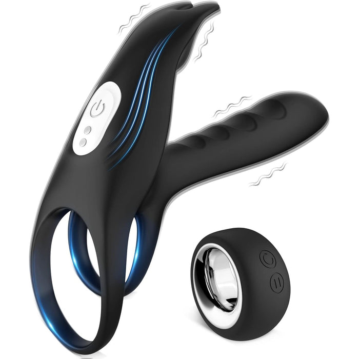 3 vienā pāru vibrators ar 12 vibrācijas režīmiem un tālvadību