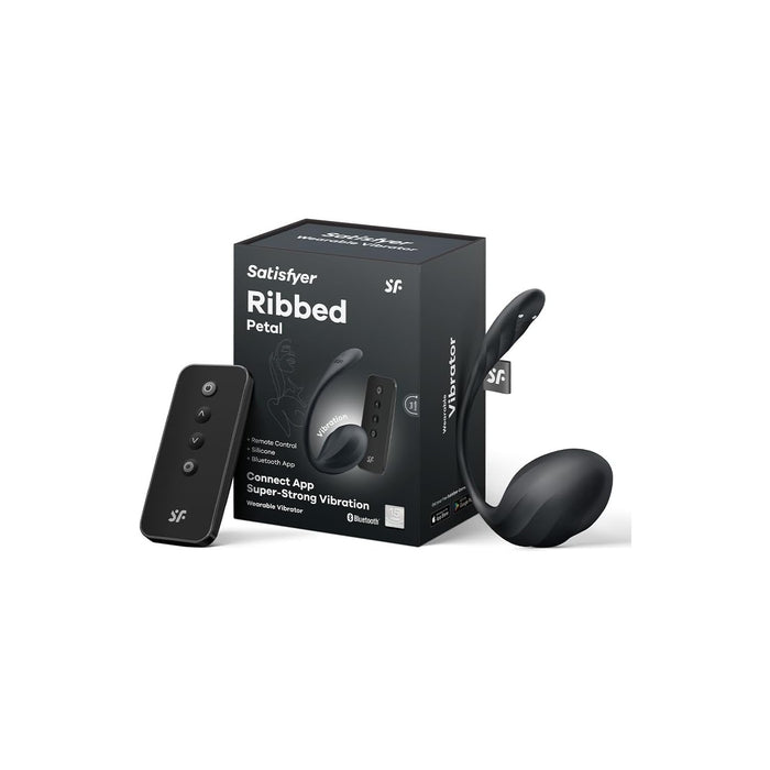 Ribbed Petal Connect App G-punkta vibrators – kompakts, uzlādējams un ūdensdrošs