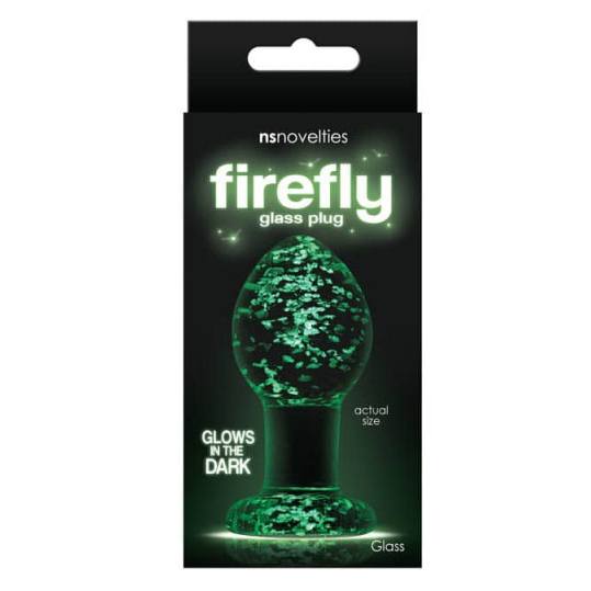 Firefly M spīd tumšā stikla anālajā spraudnī