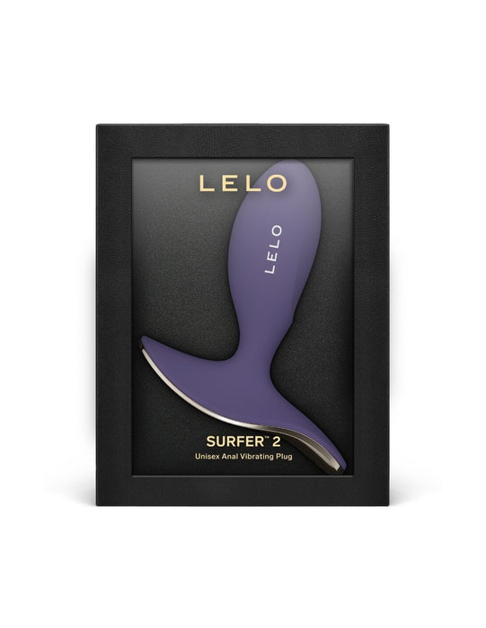 LELO SURFER 2 – vibrējošs anālās atveres korektors (Cyber Purple)