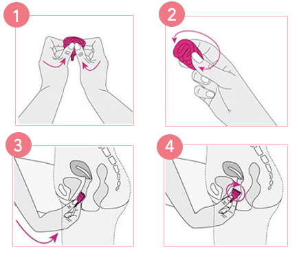 Sievišķīga EVE S izmēra menstruālā krūzīte + paplāksne