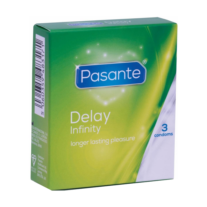 Pasante Delay Infinity ejakulāciju aizkavējoši prezervatīvi