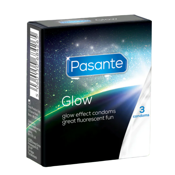 Pasante Glow prezervatīvi, kas spīd tumsā 1 gab.