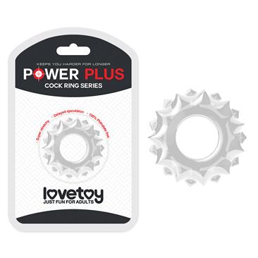 LOVETOY Power Plus Clear - эластичное эрекционное кольцо, прозрачное