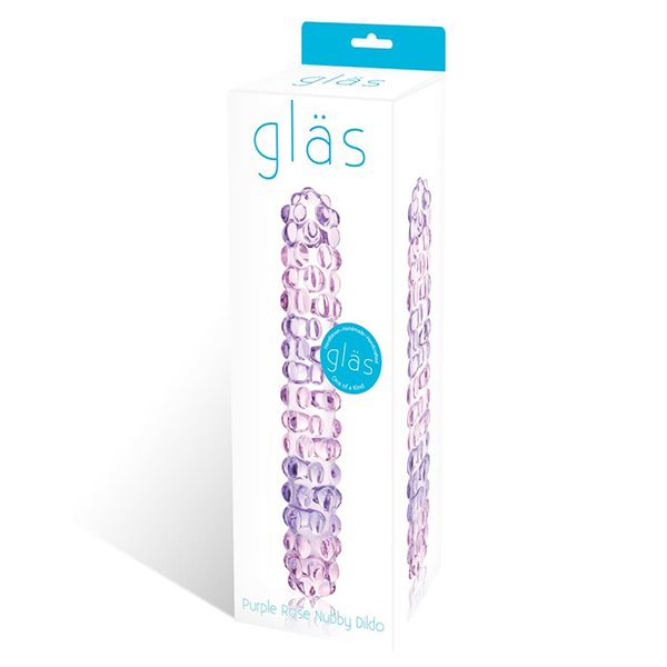 Glas Purple Rose Nubby stikla dzimumlocekļa simulators
