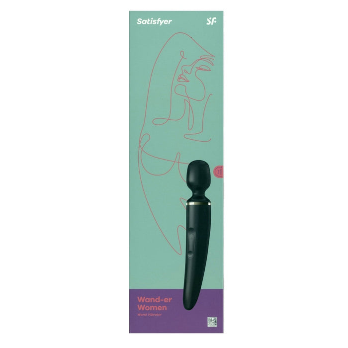 Satisfyer Wand-er Woman Black vibrējošais masieris