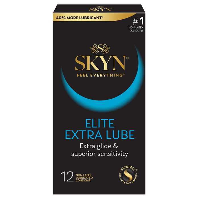 SKYN Elite Extra Lubricated prezervatīvi bez lateksa 14 gab.