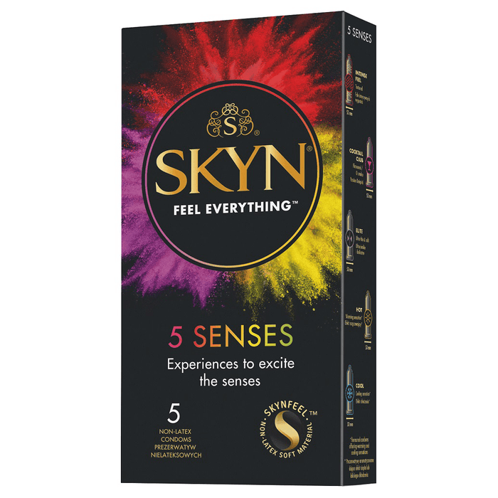 SKYN 5 SENSES prezervatīvi bez lateksa 5 gab.