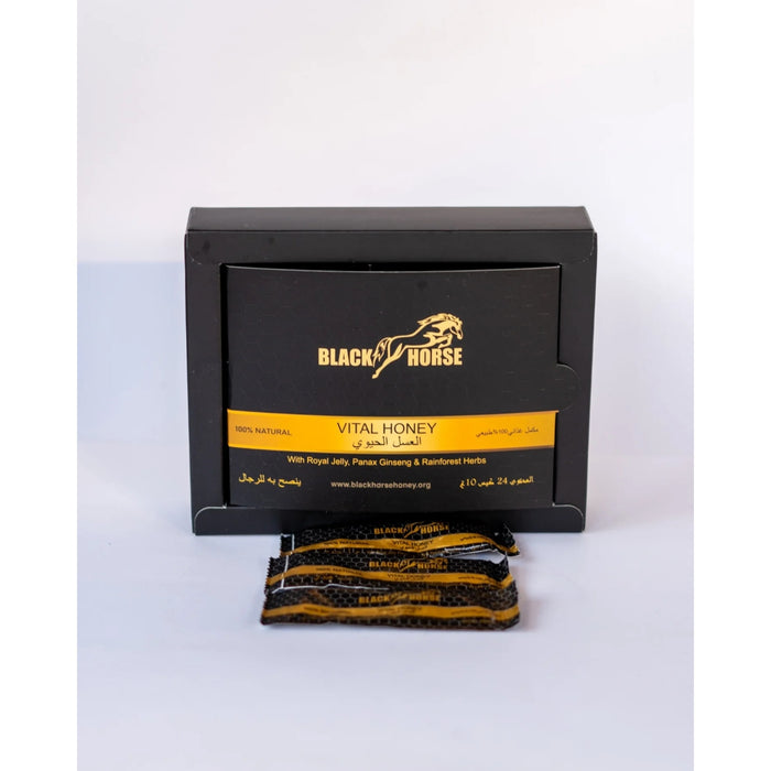 Black Horse Vital Honey – dabīgs medus maisījums vīriešiem (24 x 10 g)