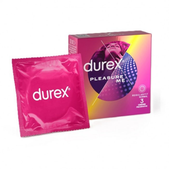 Durex Pleasure Me stimulējošie prezervatīvi