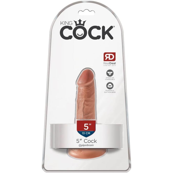 King Cock - reālistisks dildo ar piesūcekni, 14,2 cm