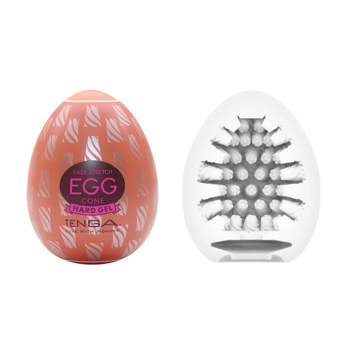 Tenga Egg Cone – masturbators ar spirālveida "konusa" tekstūru
