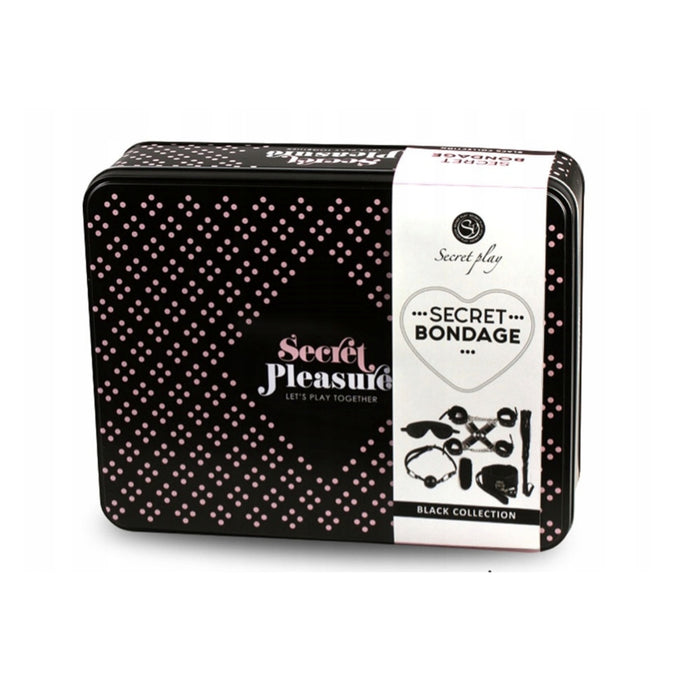 Komplekts "Slepenā verdzība" - 8 gab., melns