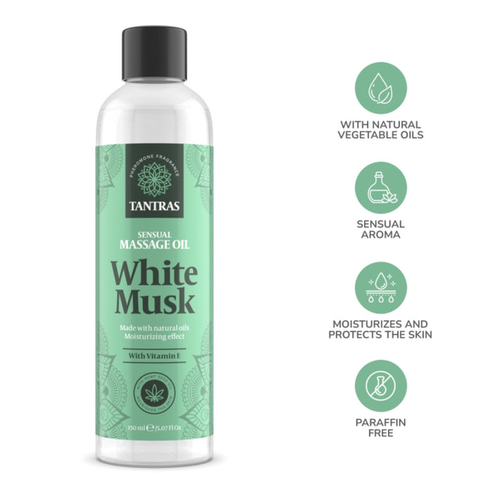 Tantras Love Oil White Musk – ароматическое массажное масло, 150 мл