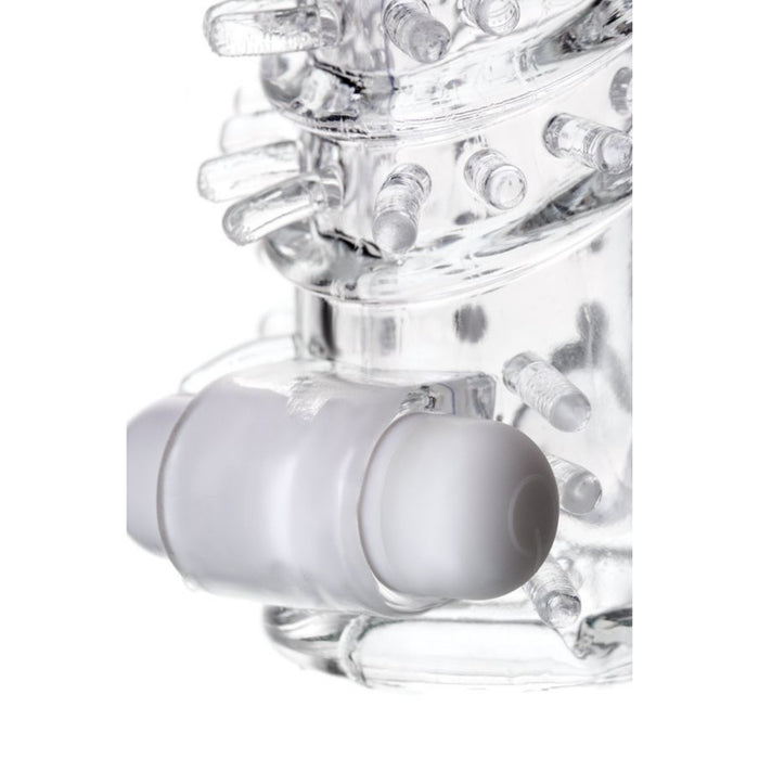 Насадка на пенис TOYFA A-Toys Fril с вибрацией – 13.4 см