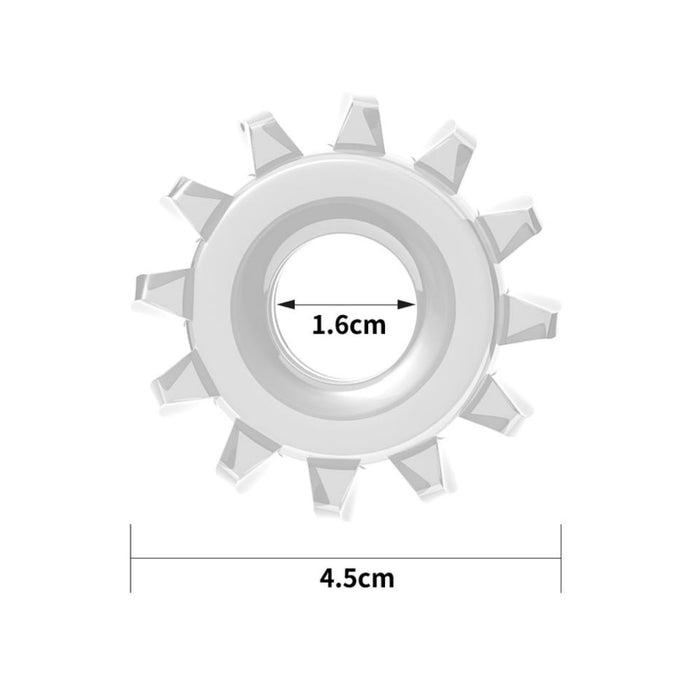 Lovetoy Power Plus dzimumlocekļa riņķis – 1.6 cm, caurspīdīgs