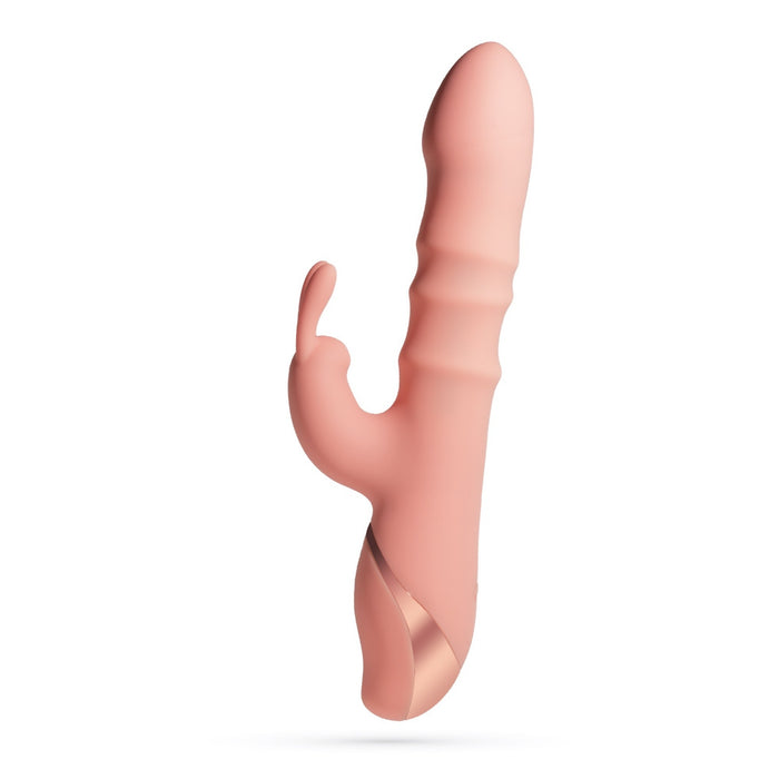 Crushious Ringlord Rabbit vibrators — silikona, ar gredzeniem, USB