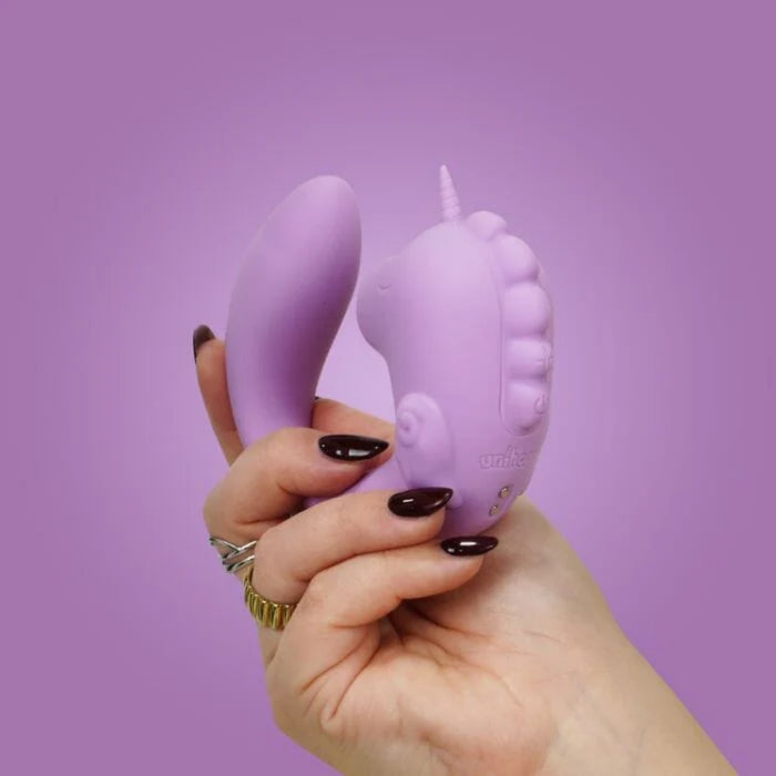Unihorn C Horse Marina ceriņu vibrators – klitora + G punkta, silikona, USB