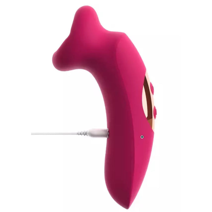 OralFun клиторальный стимулятор – вакуум + вибрация, силиконовый, USB