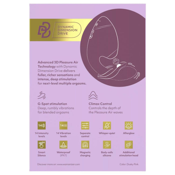 Womanizer Next Duo 2в1 вибратор – клиторальный + G-точка, Pleasure Air