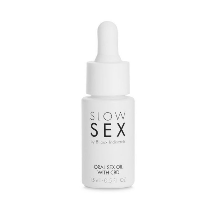 Bijoux Slow Sex оральное массажное масло с CBD – 15 мл