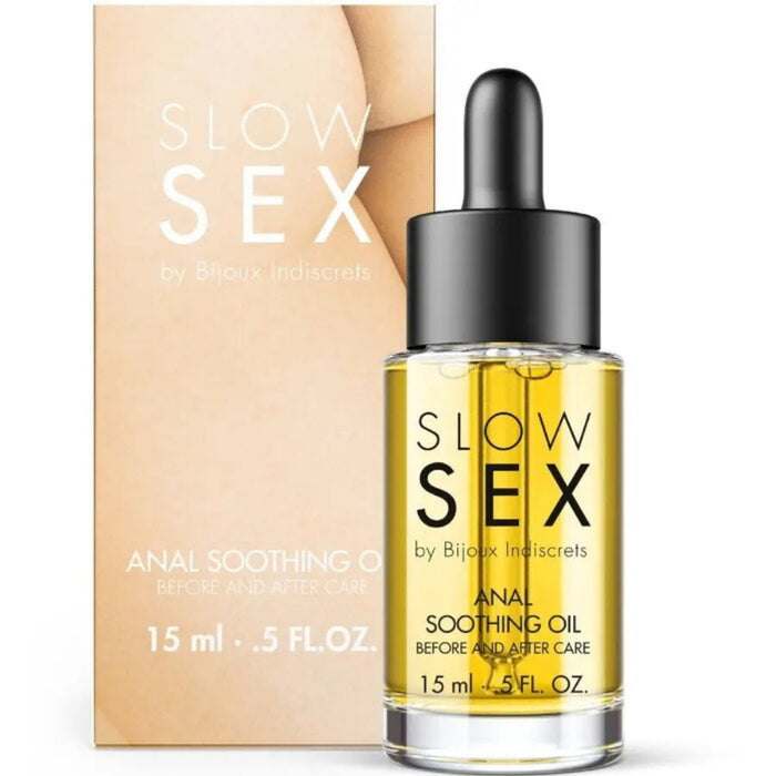 Bijoux Slow Sex анальное массажное масло – 15 мл