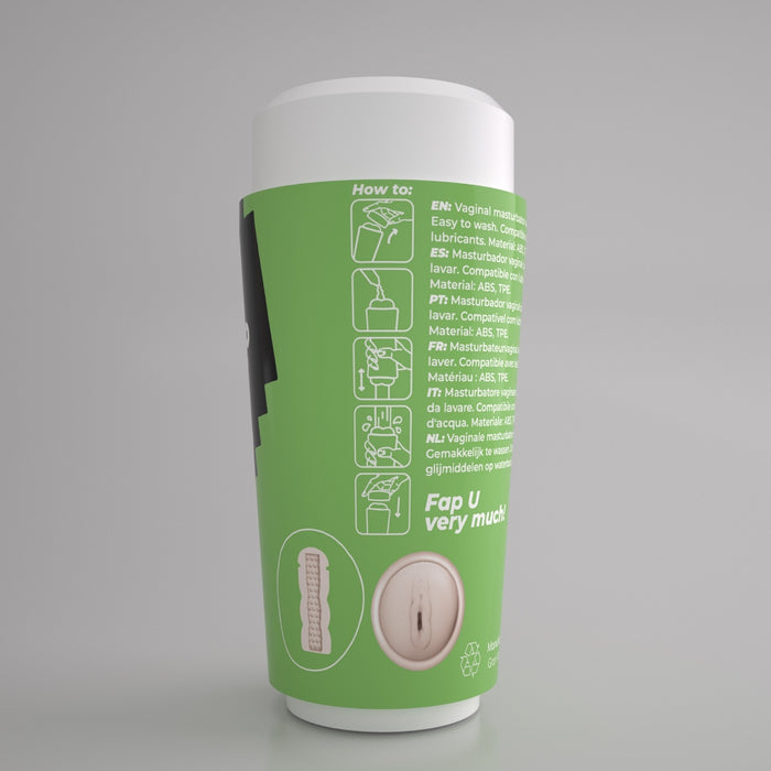 Crushious Fappucino Creamy Puss masturbators – pārnēsājams, TPE