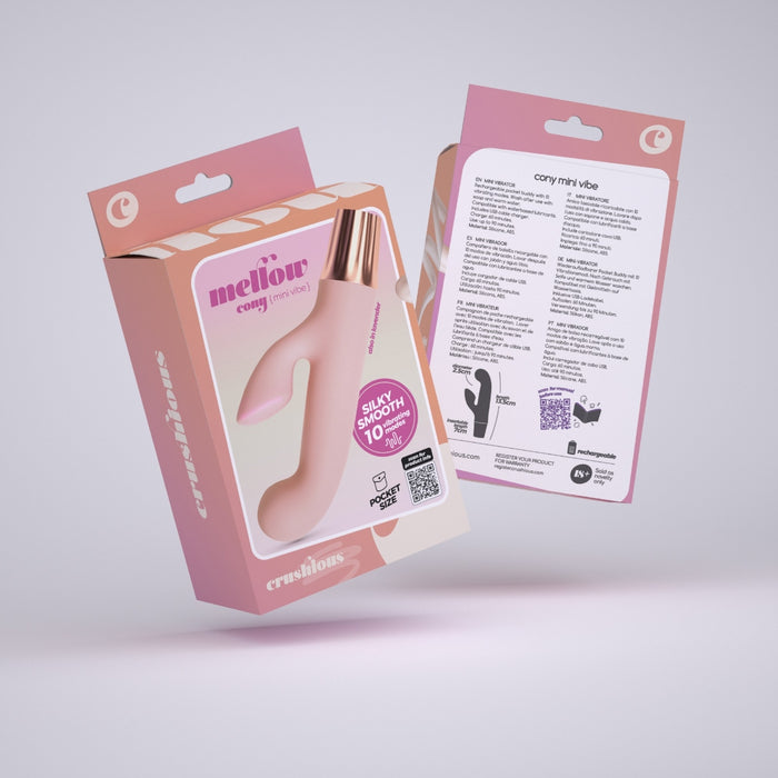 Crushious Mellow Cony mini vibrators – pārnēsājams, silikona
