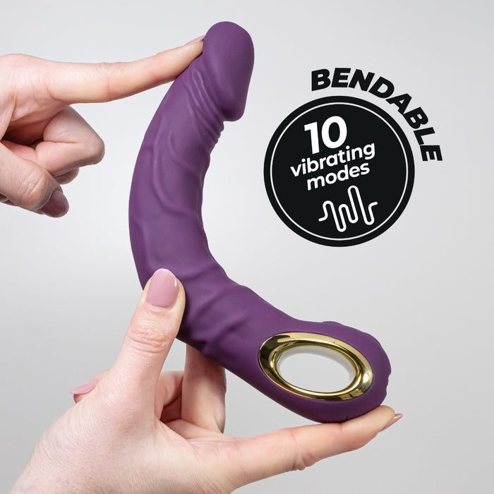 Crushious Magnus Bend lokans vibrators – silikons, 22.5 cm