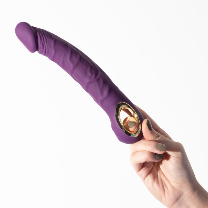 Crushious Magnus Bend lokans vibrators – silikons, 22.5 cm