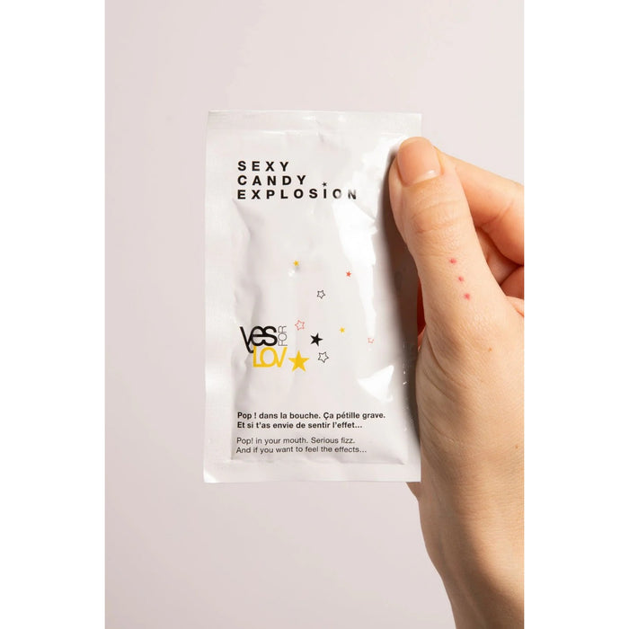 YESforLOV Sexy Candy Explosion Oral Booster – putojošas konfektes rotaļīgai atpūtai, 7 g