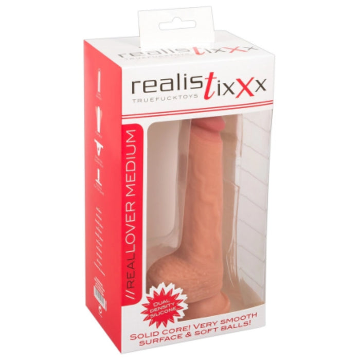 Realistixxx Real Lover Medium – дилдо силиконовое с присоской, 21,7 см