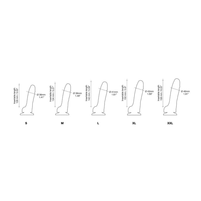 Sliding Skin Realistic Dildo Vanilla M – dildo, silikona, reālistisks, 100% ūdensizturīgs