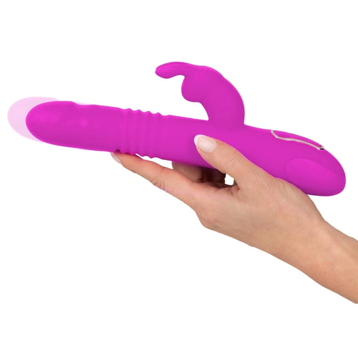Sweet Smile Thrusting Pearl Rabbit – vibrators, stumjams, ar klitora stimulāciju, 26 cm