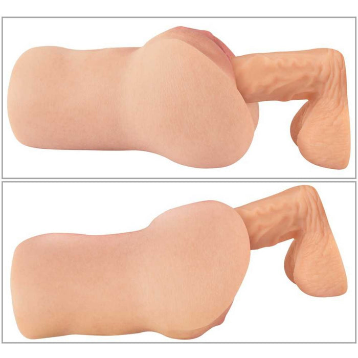 Realistixxx RealStroker Realis – мастурбатор силиконовый, двойной туннель, 17,5 см