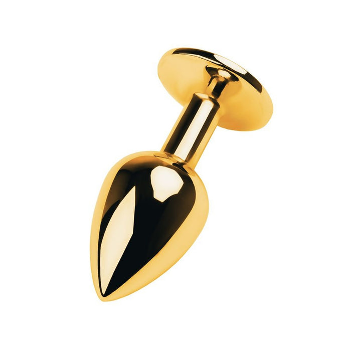 Gold Anal Plug – анальная пробка с кристаллом, красная