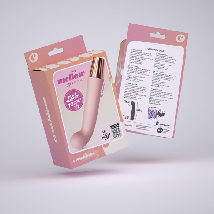 CRUSHIOUS Mellow Gee – мини вибратор, розовый