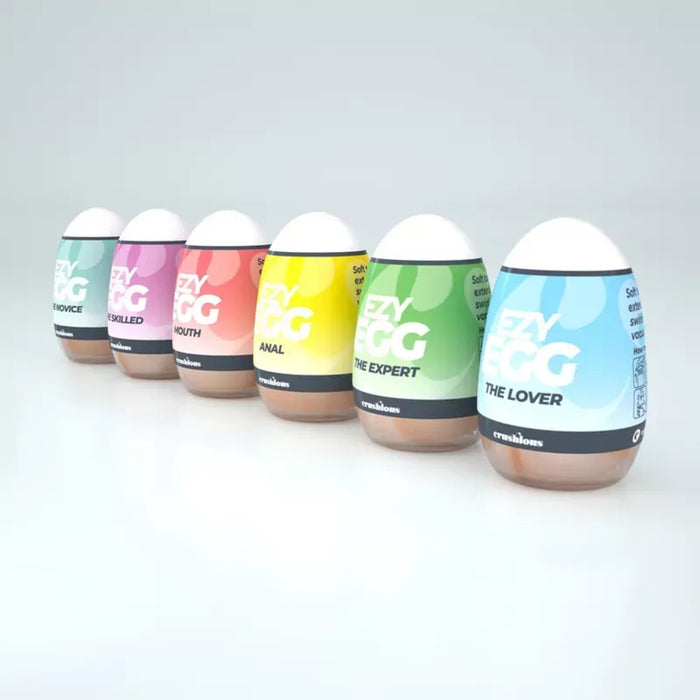 CRUSHIOUS Ezy Egg – набор из 6 мастурбаторов (multicolor)