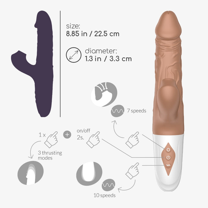 Crushious El Matador — reālistisks vibrators ar stumšanas funkciju