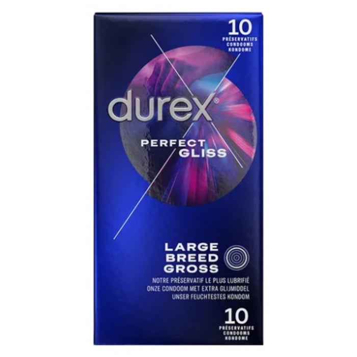 Durex Perfect Gliss Extra Lubrication – презервативы 10 шт.
