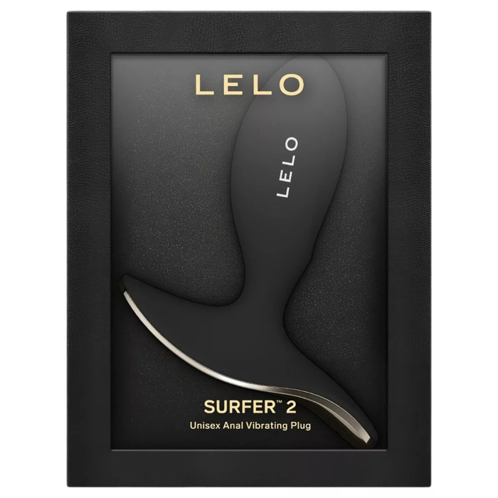 LELO SURFER 2 – vibruojantis analinis kamštis Juodas