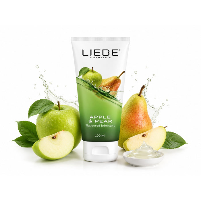 „Liebe Lubricant Apple & Pear“ – лубрикант на водной основе со вкусом яблока и груши (100 мл)